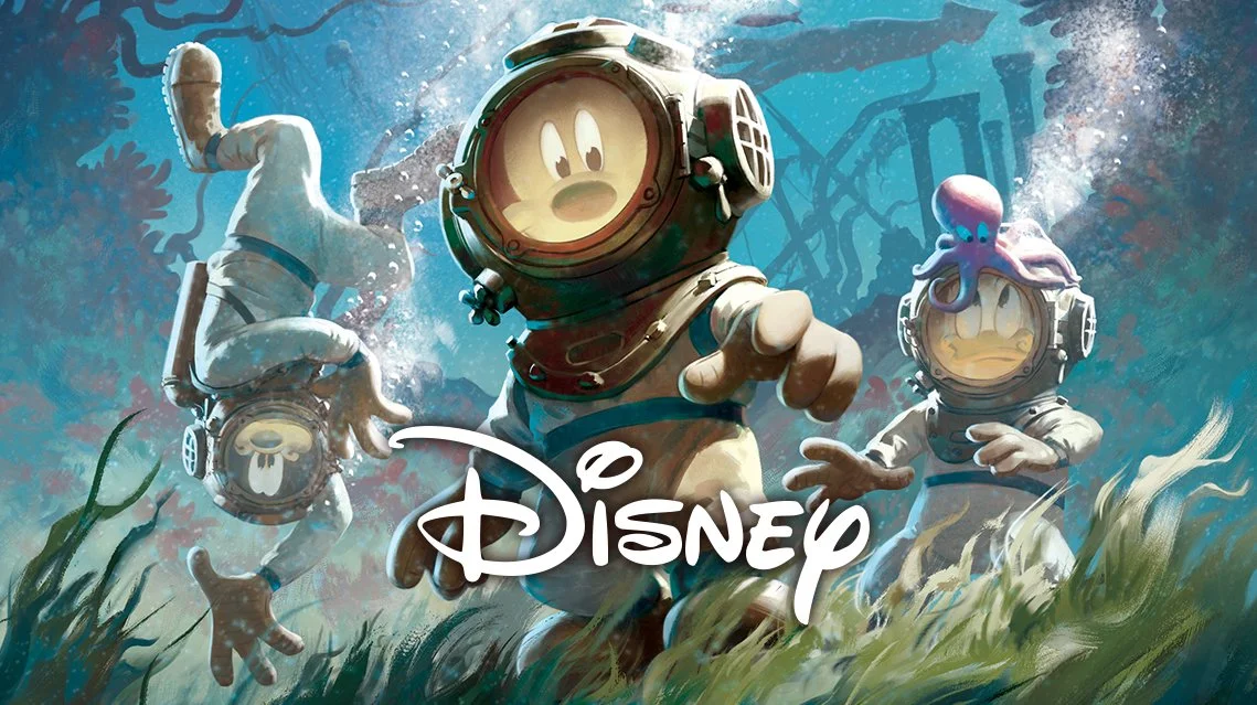 20000 Leagues under the sea featuring Mickey and Donald